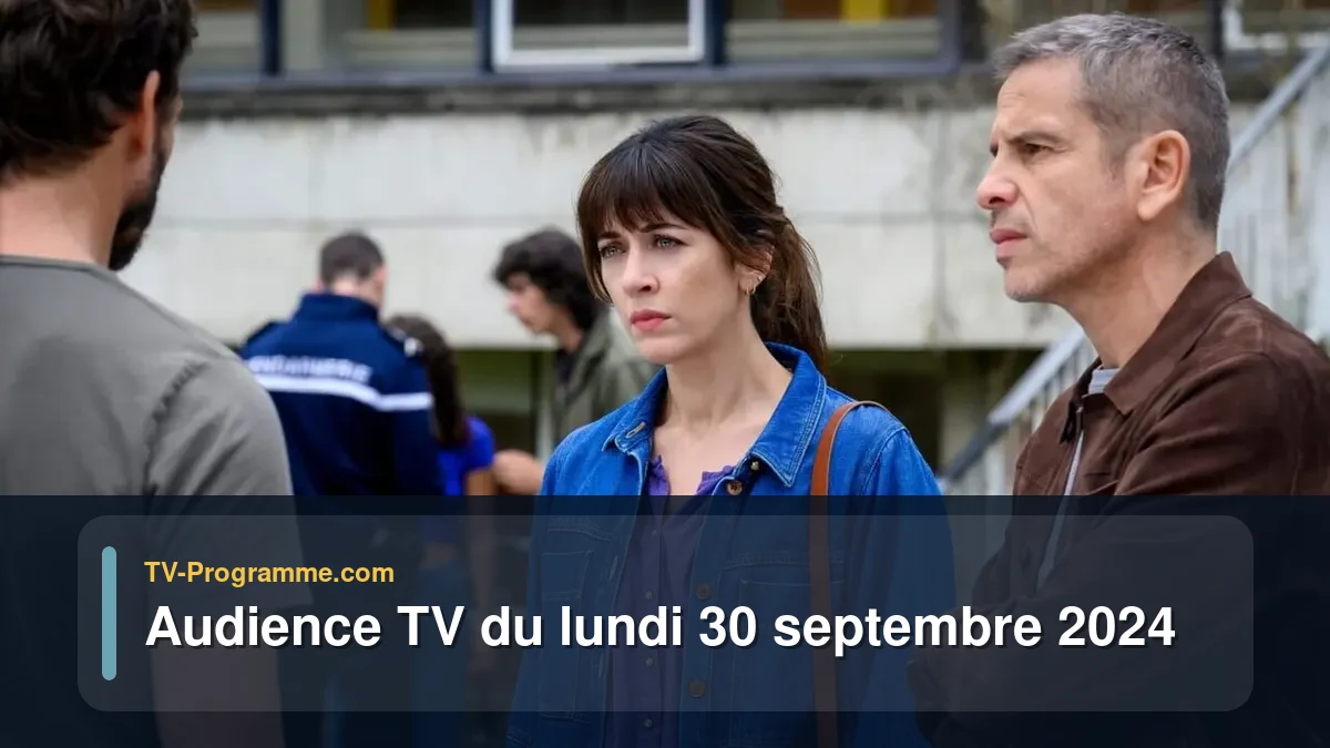 Audiences TV et audimat en prime time du Lundi 30 septembre 2024