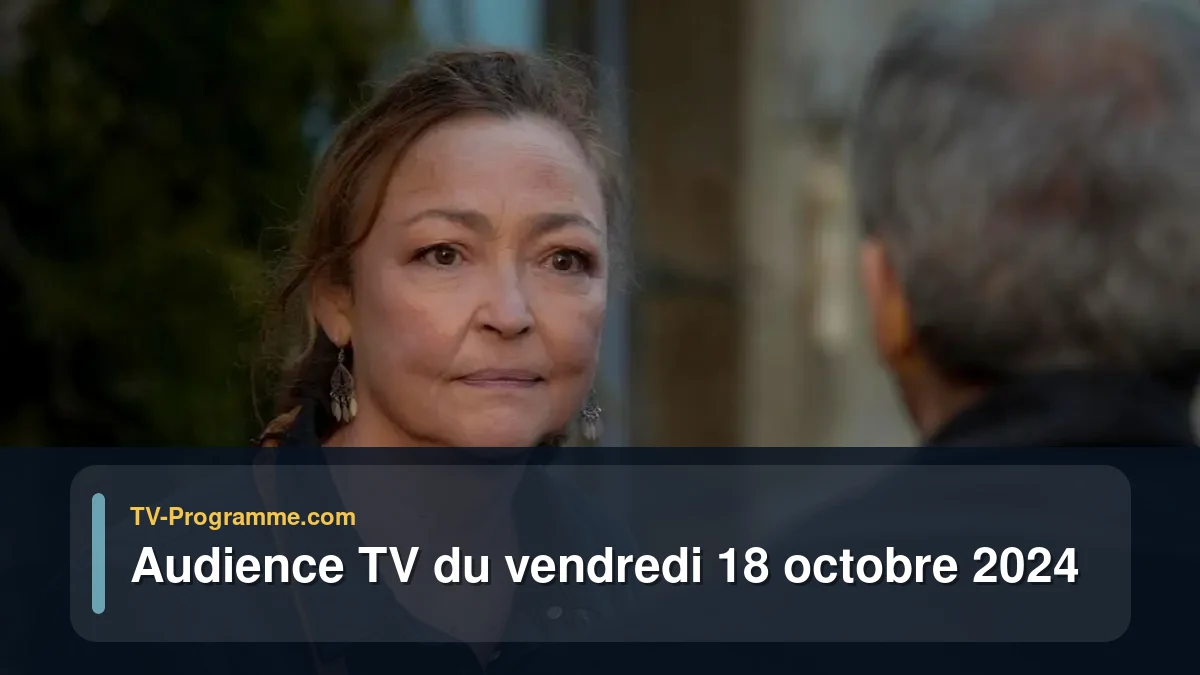 Audiences TV et audimat en prime time du Vendredi 18 octobre 2024