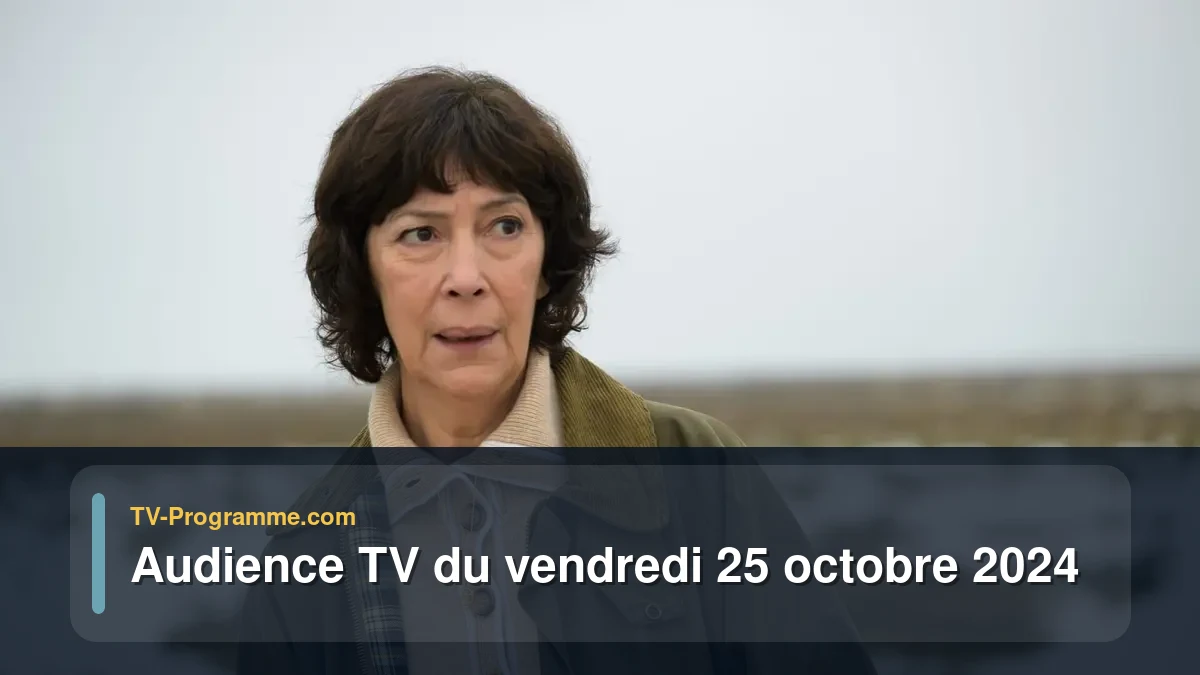 Audiences TV et audimat en prime time du Vendredi 25 octobre 2024