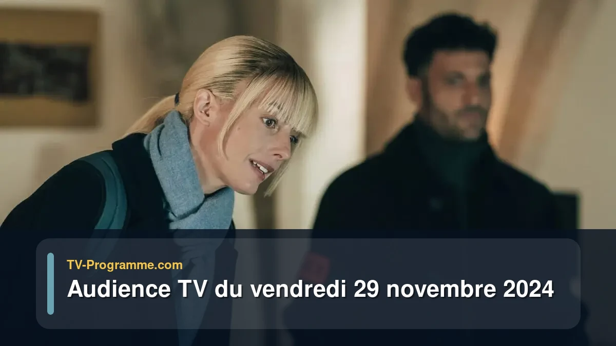 Audiences TV et audimat en prime time du Vendredi 29 novembre 2024