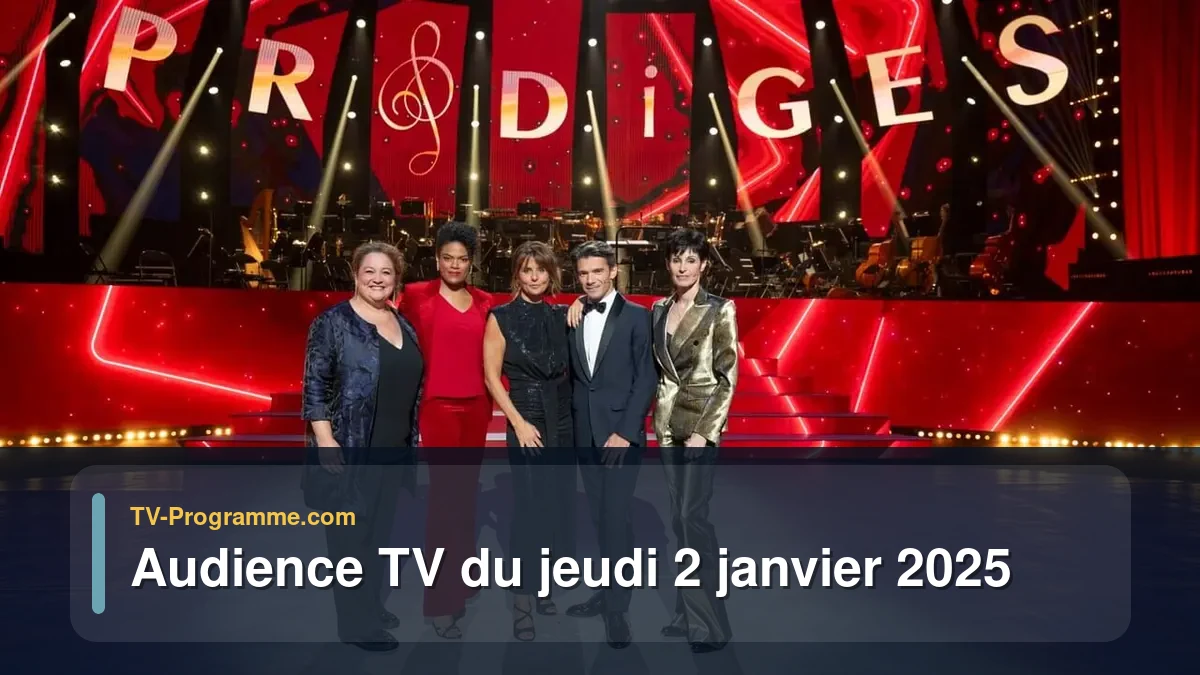 Audiences TV et audimat en prime time du Jeudi 2 janvier 2025