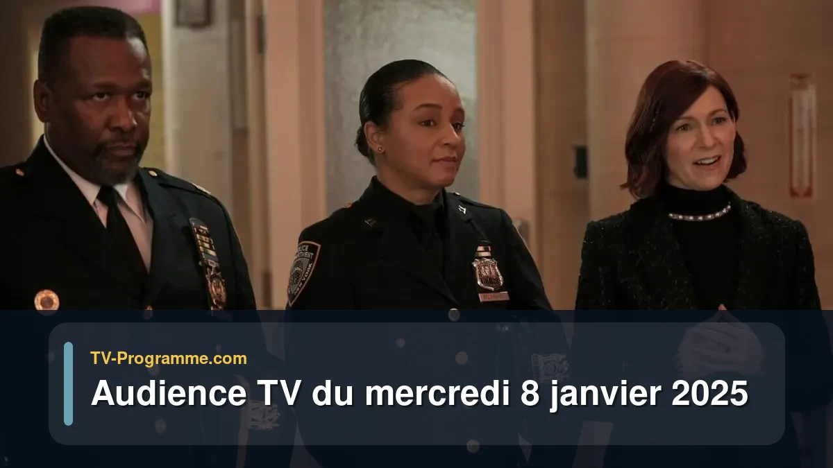 Audiences TV et audimat en prime time du Mercredi 8 janvier 2025