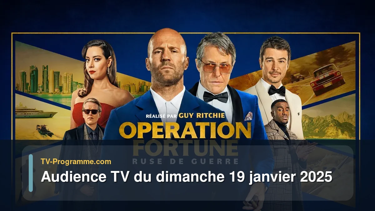 Audiences TV et audimat en prime time du Dimanche 19 janvier 2025