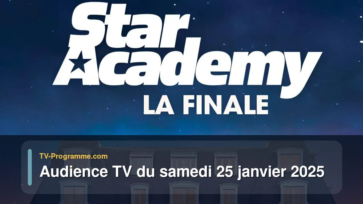 Audiences TV et audimat en prime time du Samedi 25 janvier 2025