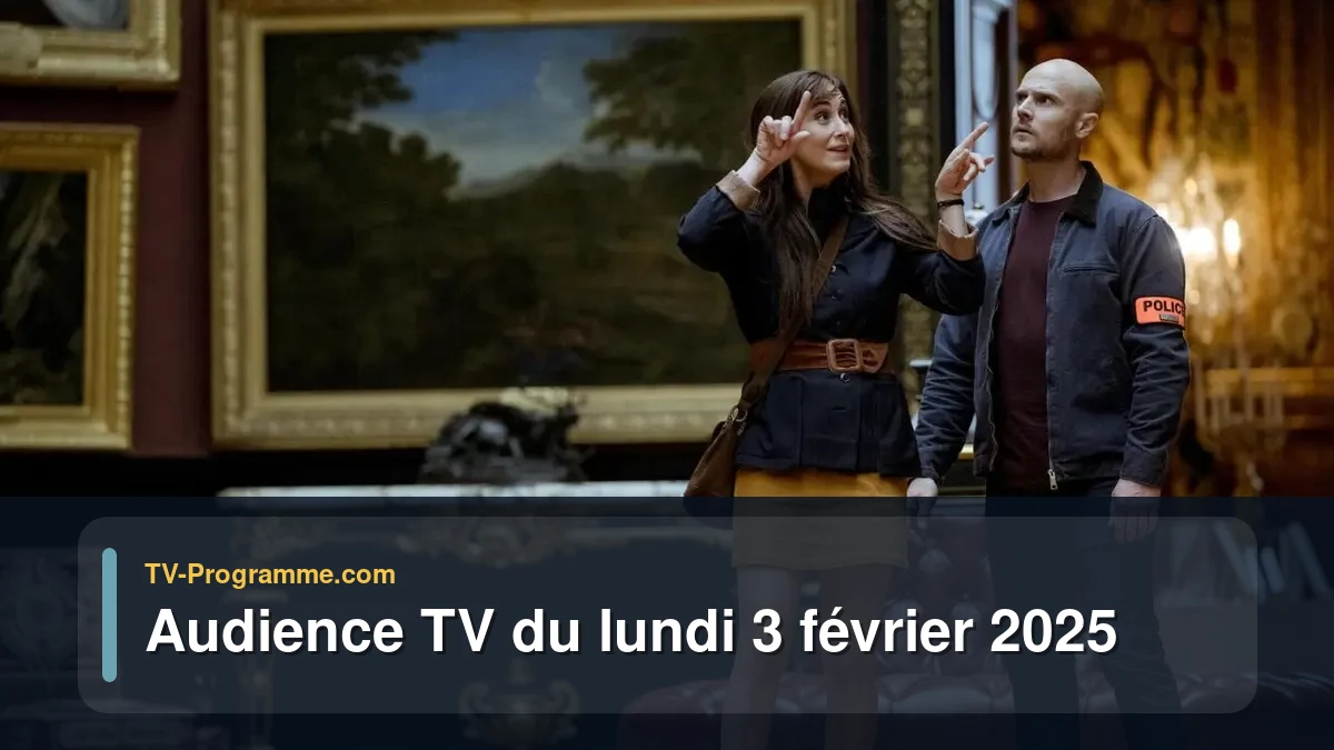Audiences TV et audimat en prime time du Lundi 3 février 2025