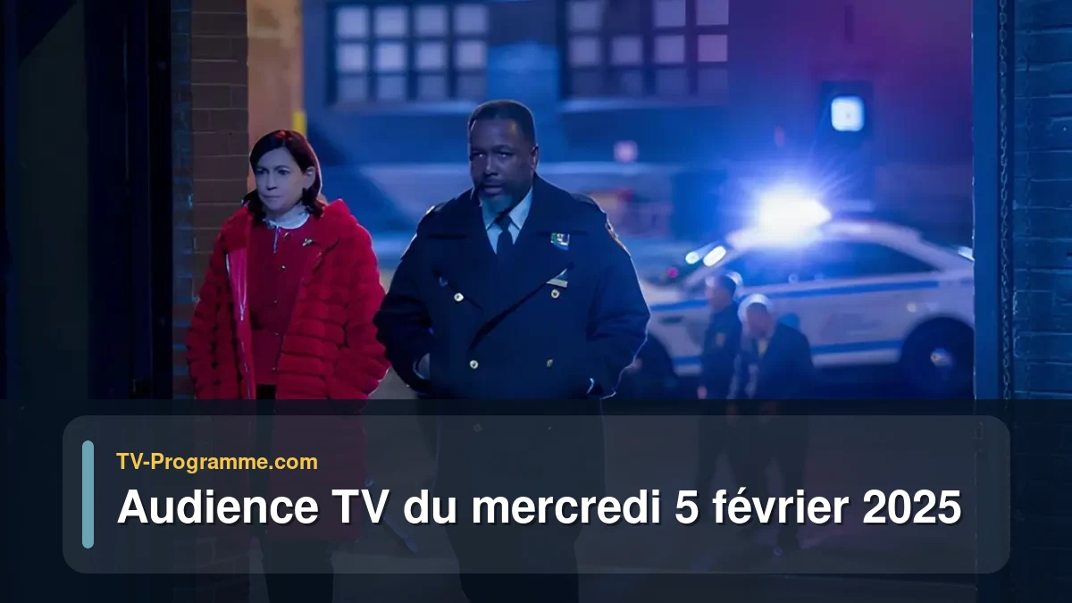 Audiences TV et audimat en prime time du Mercredi 5 février 2025