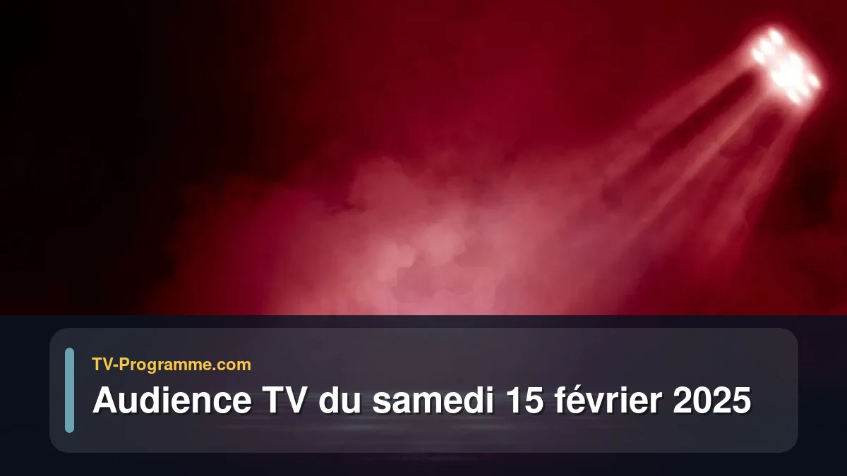Audiences TV et audimat en prime time du Samedi 15 février 2025