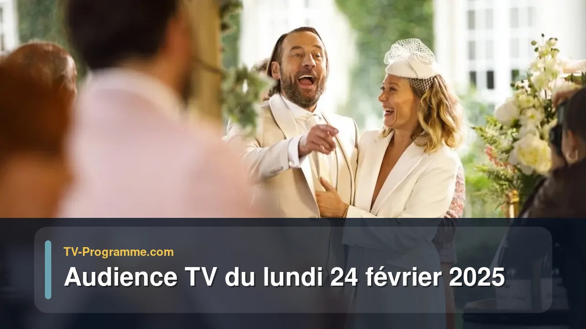 Audiences TV et audimat en prime time du Lundi 24 février 2025