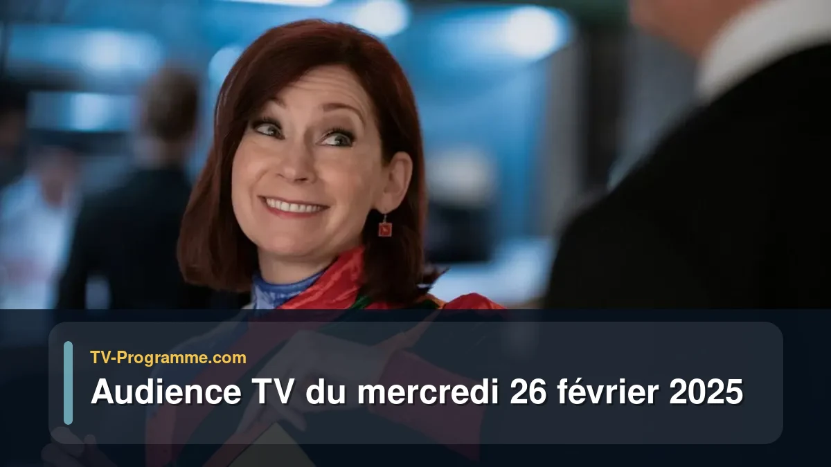 Audience TV du Mercredi 26 février 2025