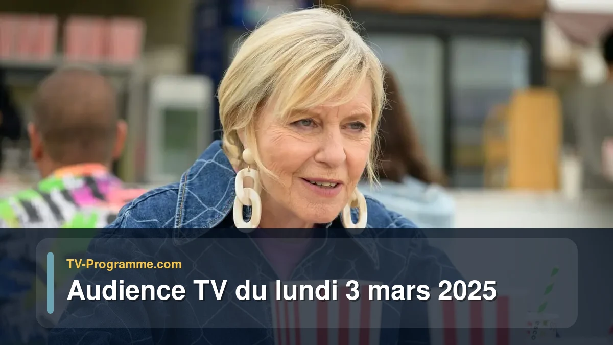 Audiences TV et audimat en prime time du Lundi 3 mars 2025