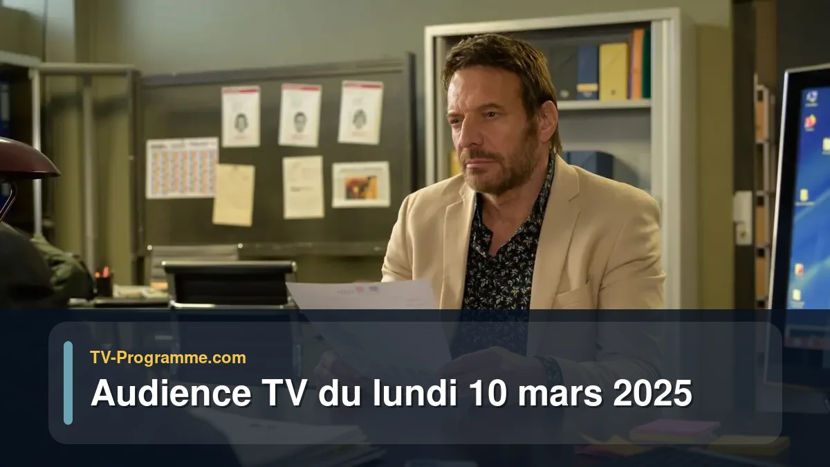Audiences TV et audimat en prime time du Lundi 10 mars 2025