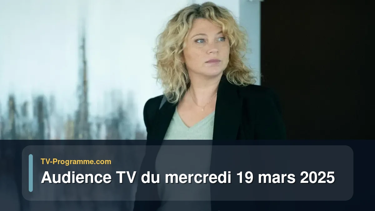Audiences TV et audimat en prime time du Mercredi 19 mars 2025
