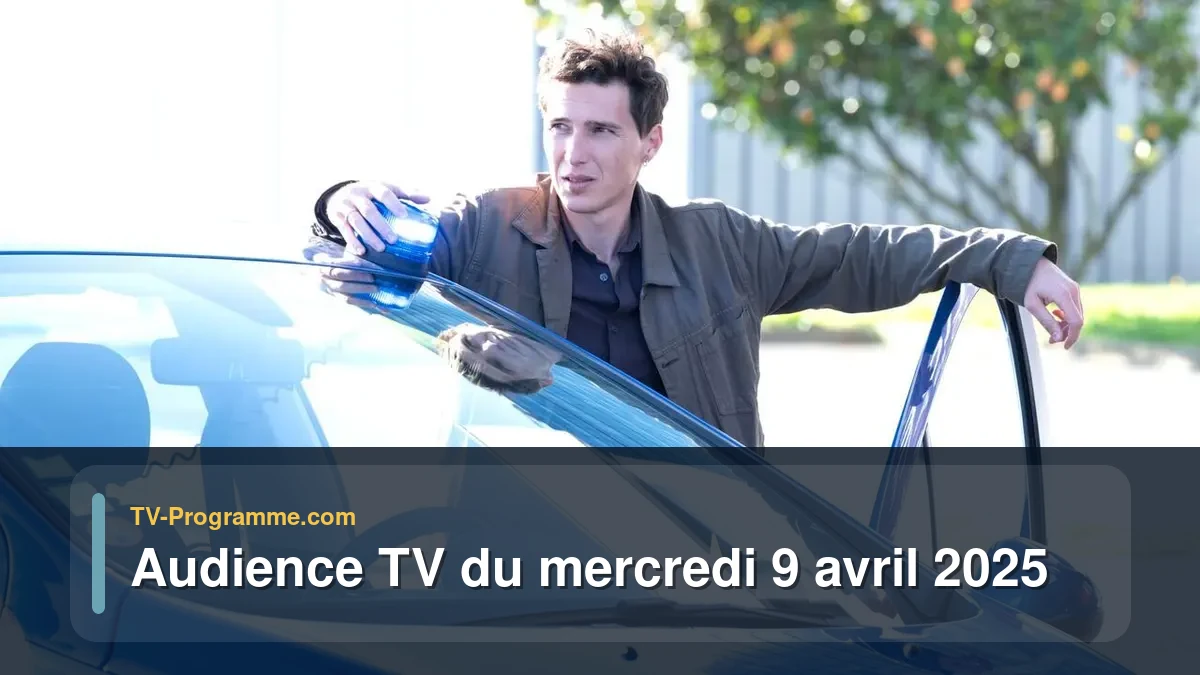 Audiences TV et audimat en prime time du Mercredi 9 avril 2025