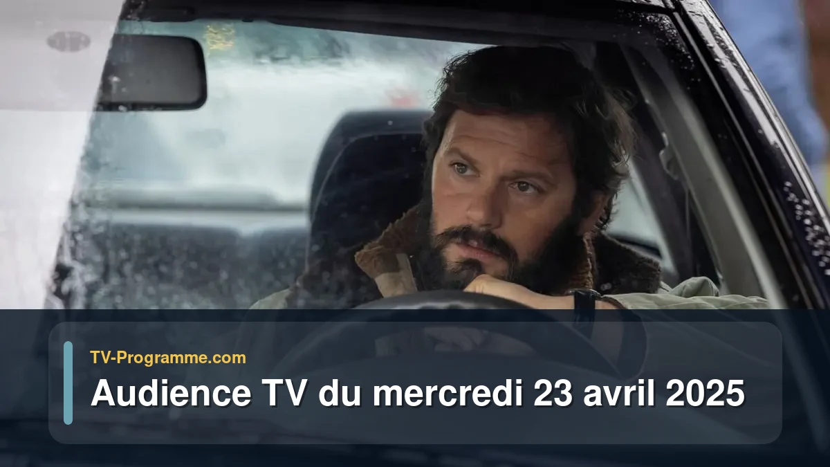 Audiences TV et audimat en prime time du Mercredi 23 avril 2025