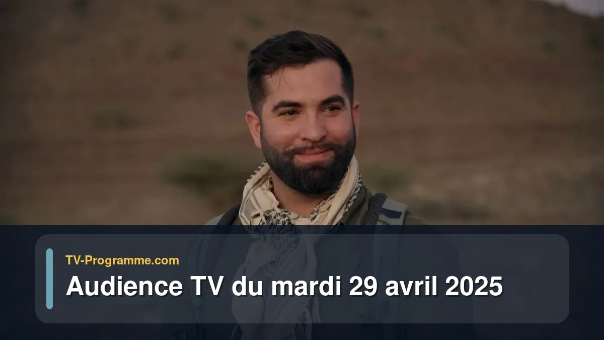Audiences TV et audimat en prime time du Mardi 29 avril 2025