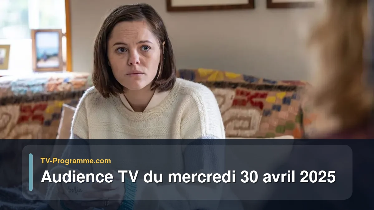 Audiences TV et audimat en prime time du Mercredi 30 avril 2025