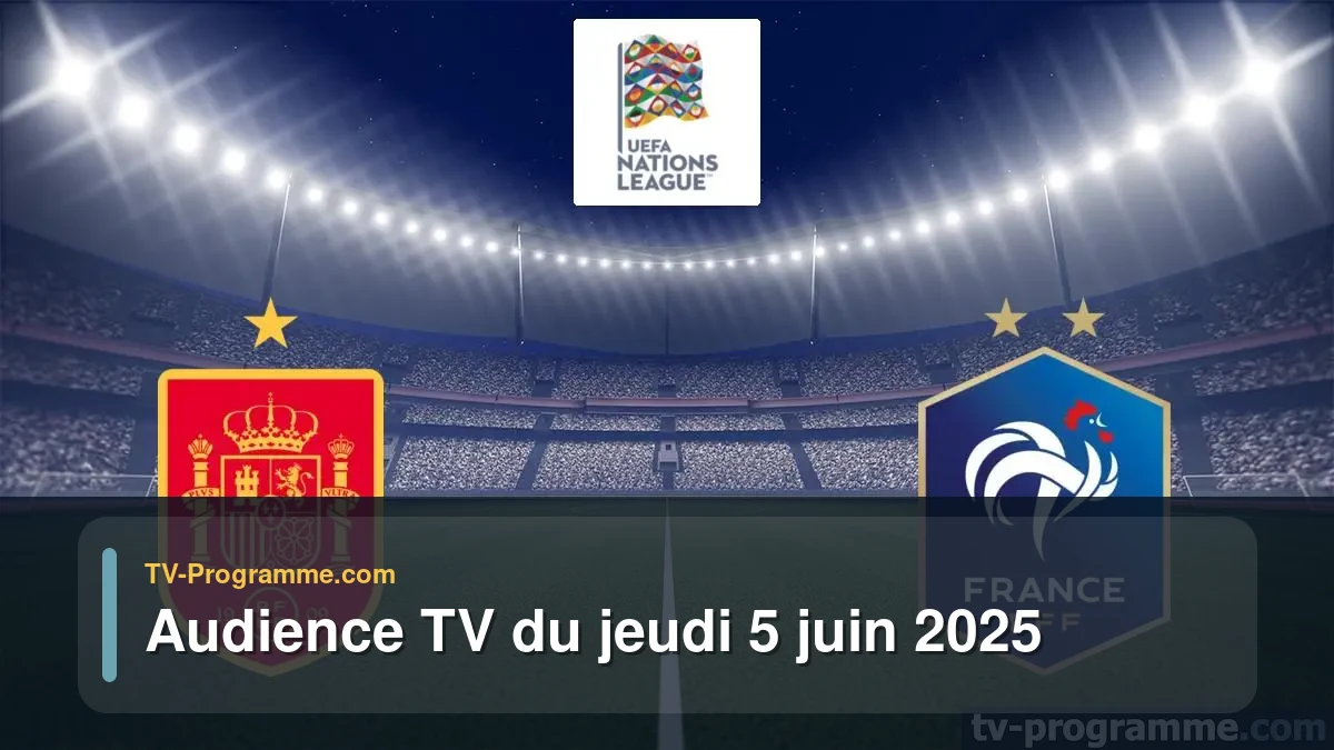 Audience TV du Jeudi 5 juin 2025