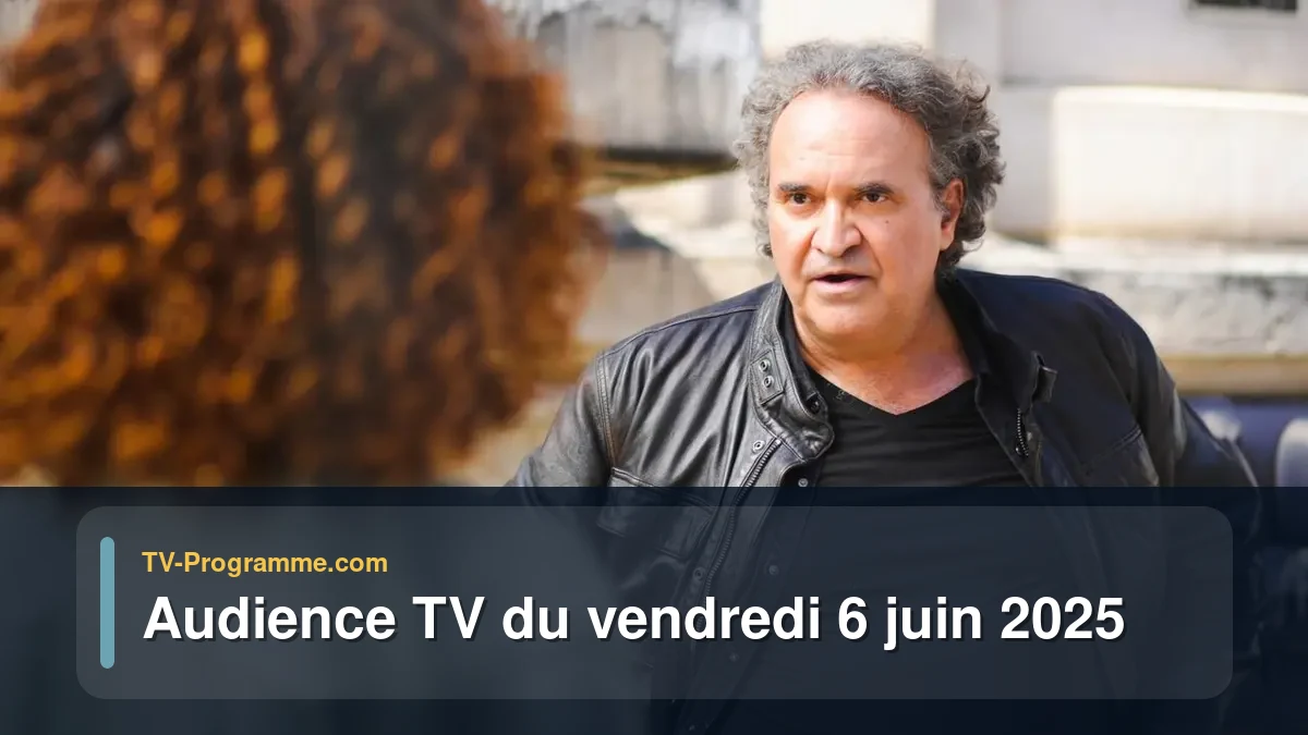 Audience TV du Vendredi 6 juin 2025