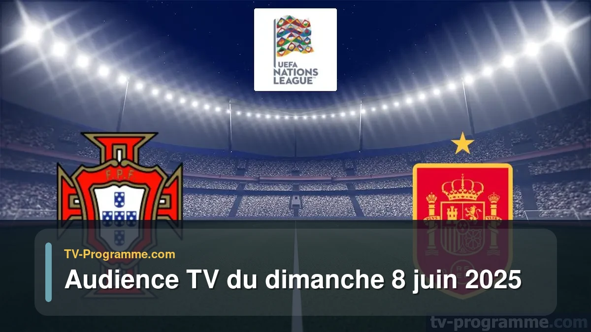 Audiences TV et audimat en prime time du Dimanche 8 juin 2025