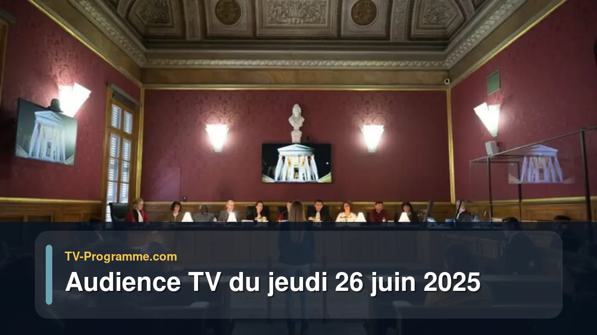 Audience TV du Jeudi 26 juin 2025