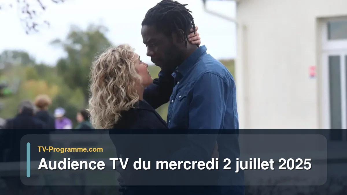 Audience TV du Mercredi 2 juillet 2025