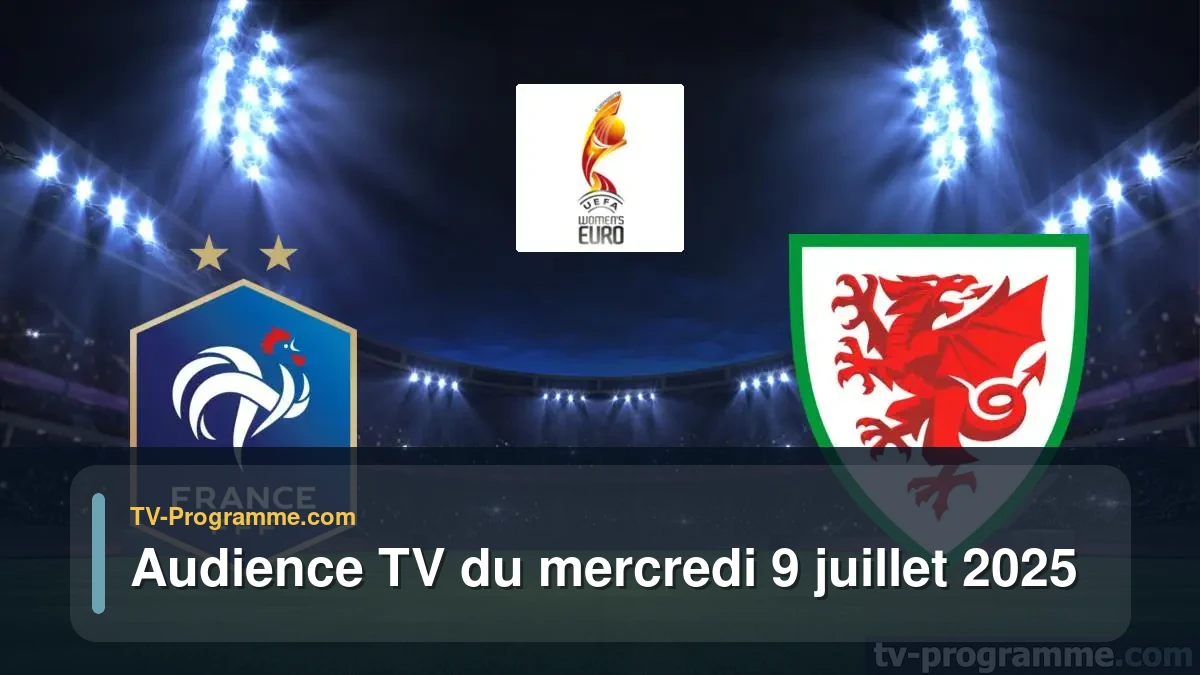 Audience TV du Mercredi 9 juillet 2025