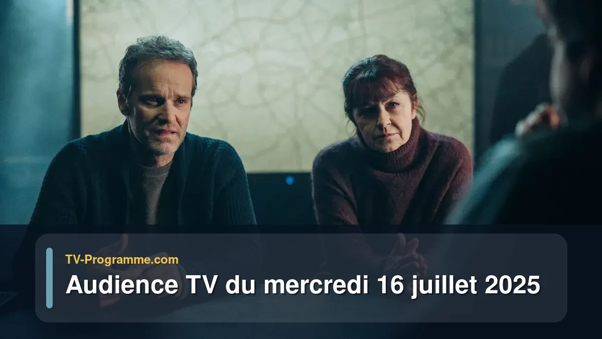 Audience TV du Mercredi 16 juillet 2025