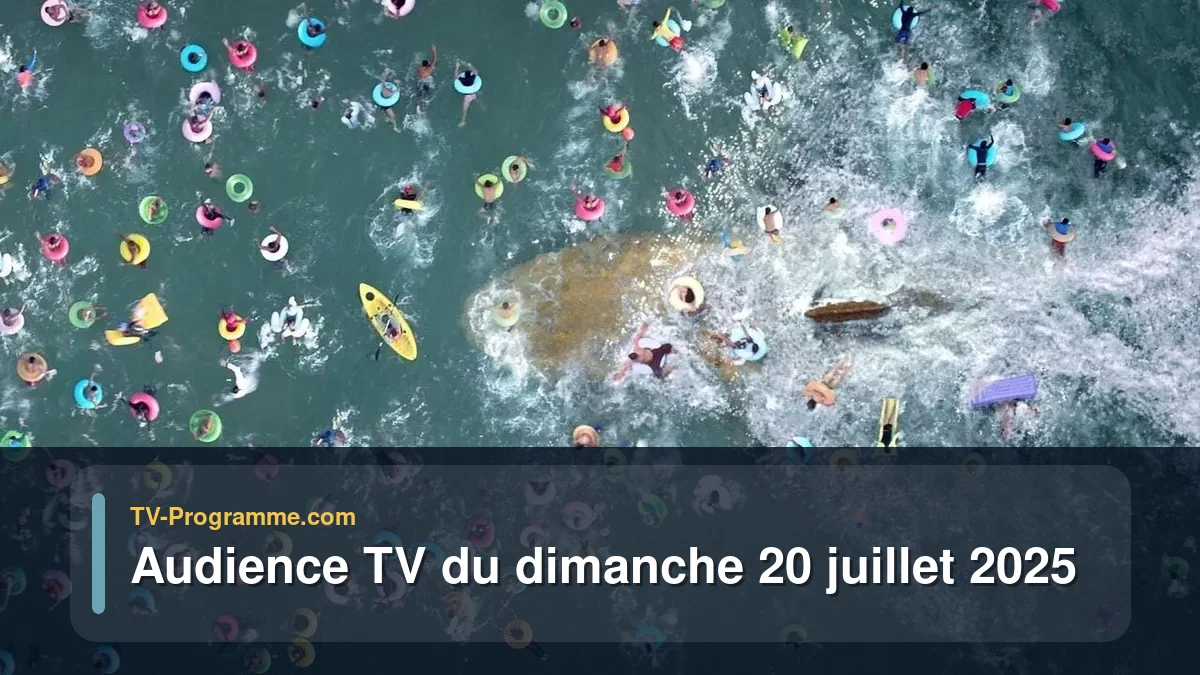 Audiences TV et audimat en prime time du Dimanche 20 juillet 2025