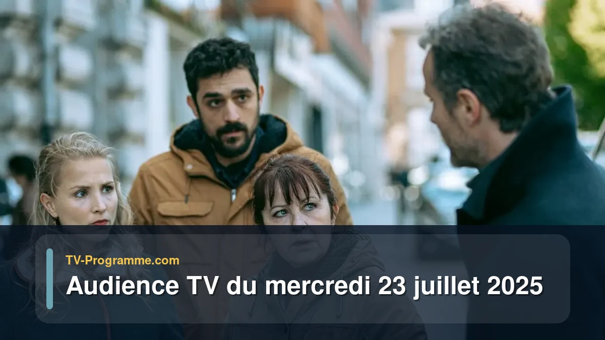 Audiences TV et audimat en prime time du Mercredi 23 juillet 2025