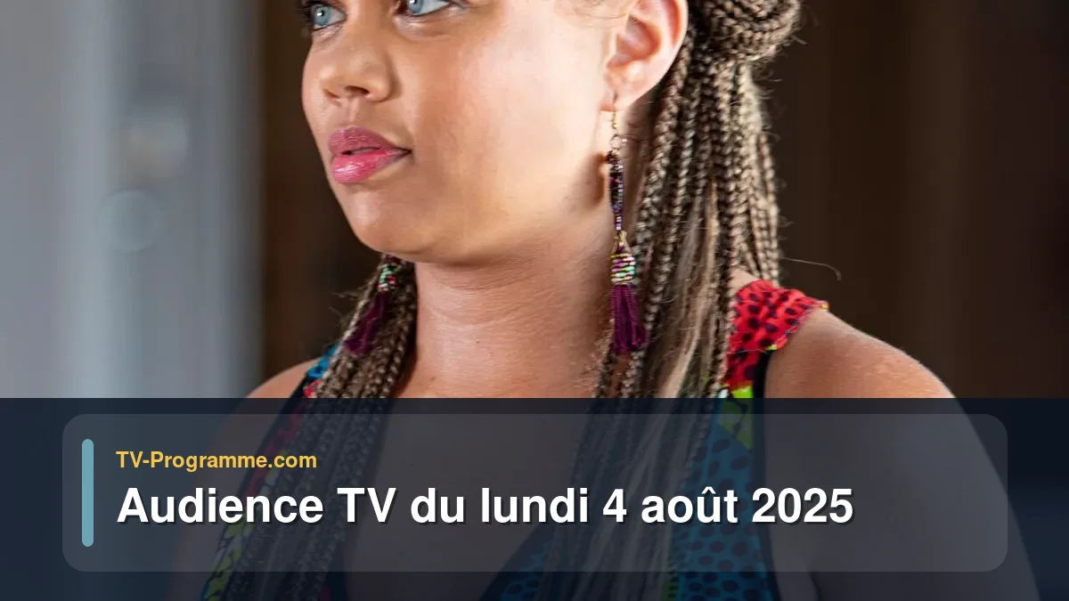Audiences TV et audimat en prime time du Lundi 4 août 2025