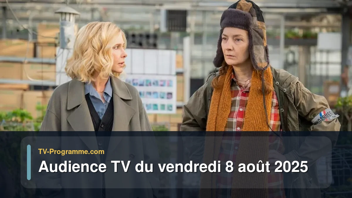 Audiences TV et audimat en prime time du Vendredi 8 août 2025