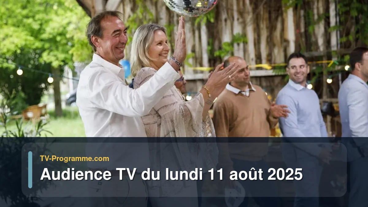Audiences TV et audimat en prime time du Lundi 11 août 2025