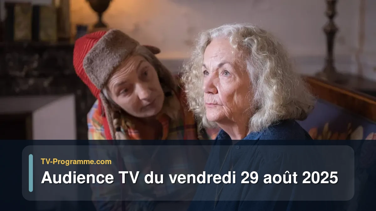 Audiences TV et audimat en prime time du Vendredi 29 août 2025