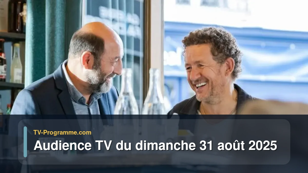 Audiences TV et audimat en prime time du Dimanche 31 août 2025