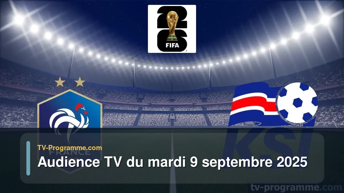Audiences TV et audimat en prime time du Mardi 9 septembre 2025
