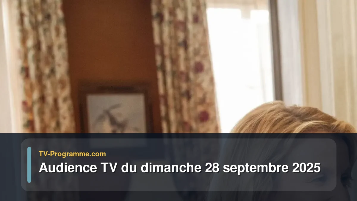 Audiences TV et audimat en prime time du Dimanche 28 septembre 2025