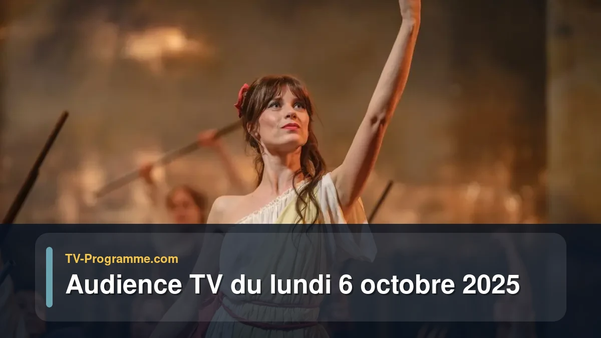Audiences TV et audimat en prime time du Lundi 6 octobre 2025