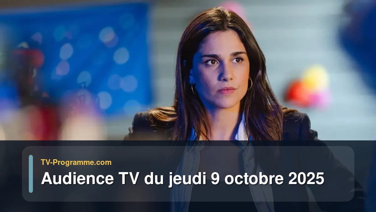 Audience TV du Jeudi 9 octobre 2025