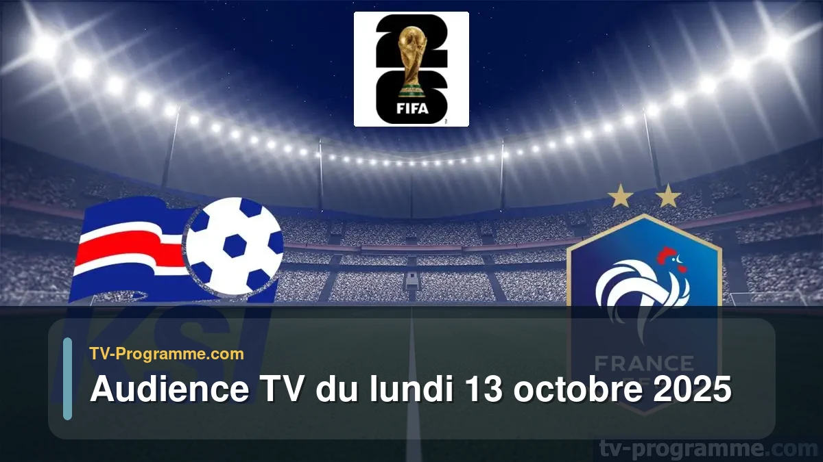Audiences TV et audimat en prime time du Lundi 13 octobre 2025