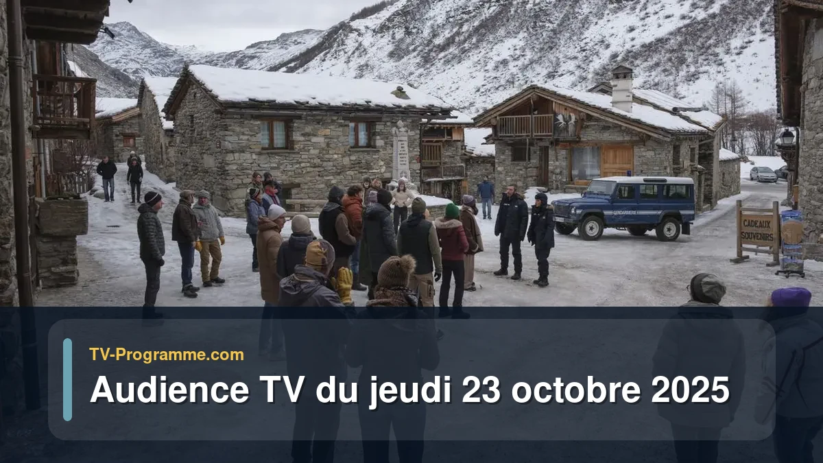 Audience TV du Jeudi 23 octobre 2025
