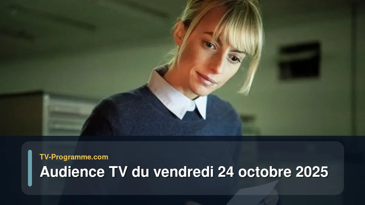 Audience TV du Vendredi 24 octobre 2025
