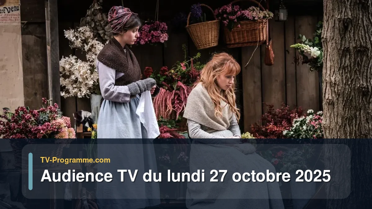 Audiences TV et audimat en prime time du Lundi 27 octobre 2025