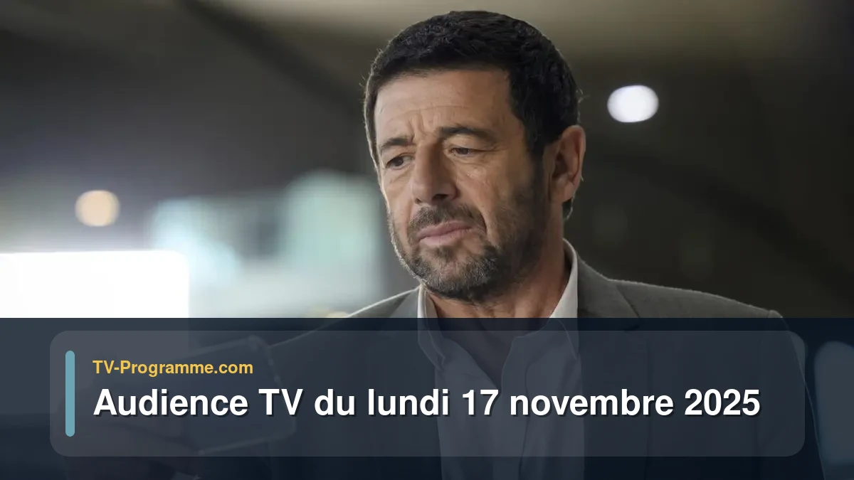 Audiences TV et audimat en prime time du Lundi 17 novembre 2025
