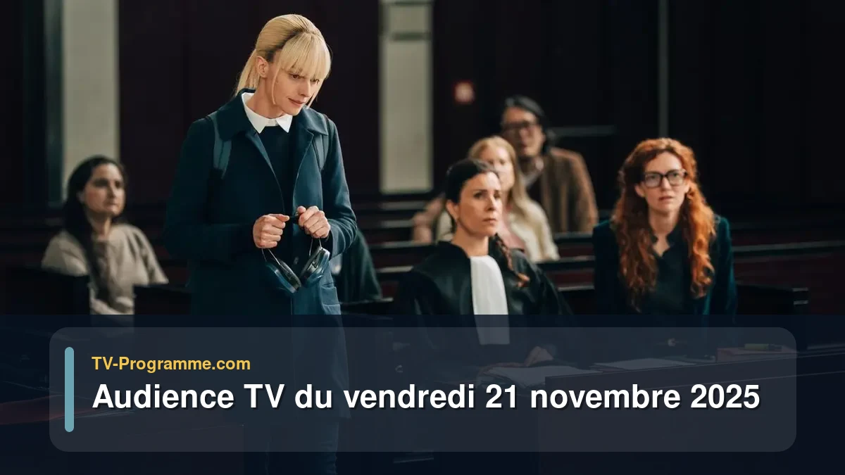 Audience TV du Vendredi 21 novembre 2025