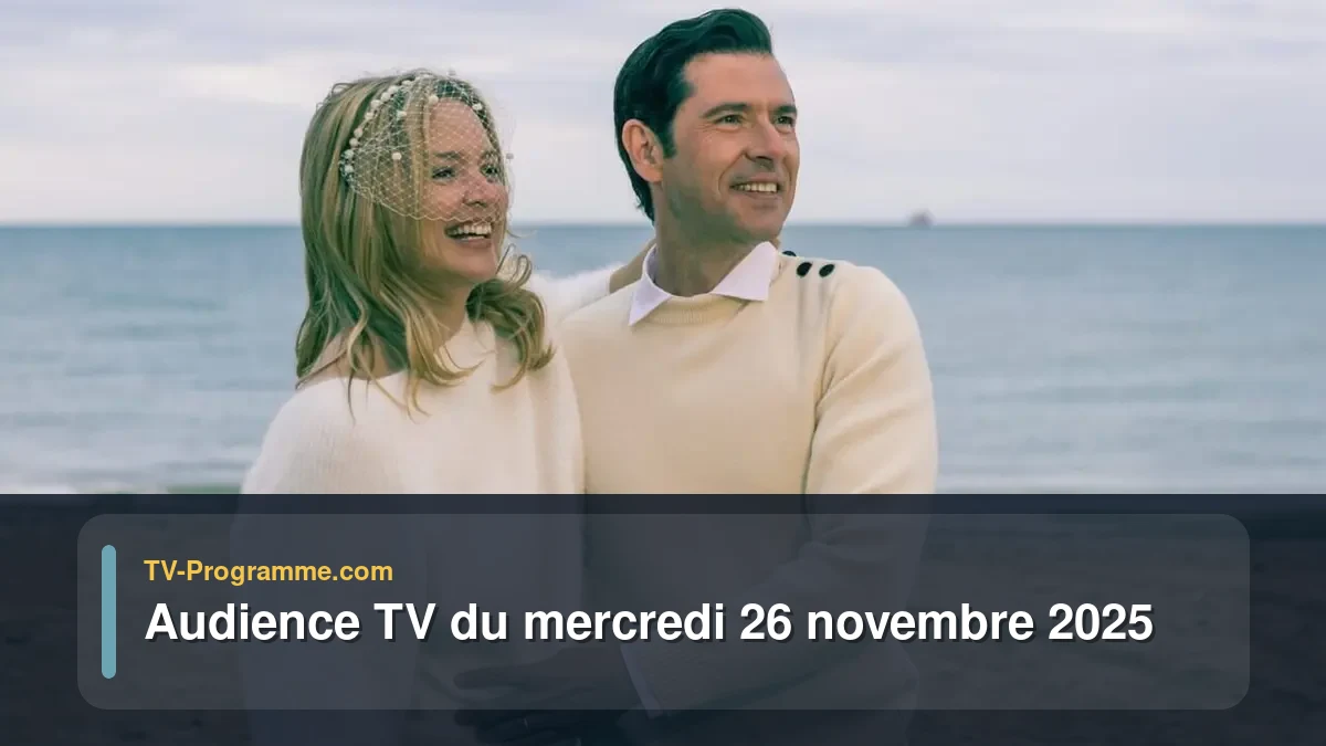Audience TV du Mercredi 26 novembre 2025