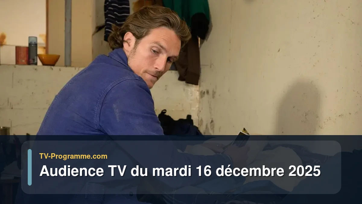 Audiences TV et audimat en prime time du Mardi 16 décembre 2025