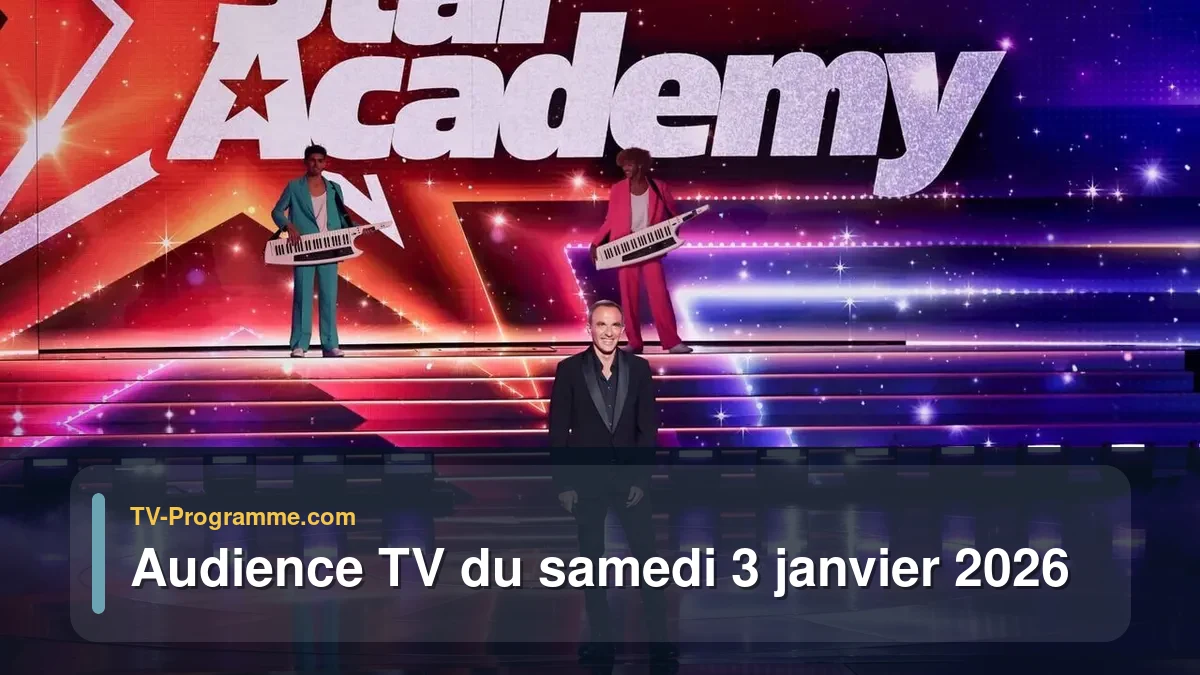 Audiences TV et audimat en prime time du Samedi 3 janvier 2026