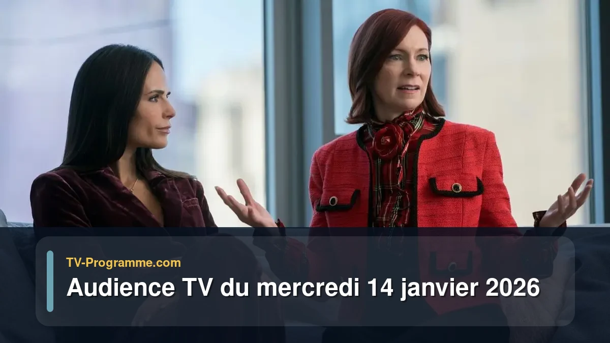 Audience TV du Mercredi 14 janvier 2026