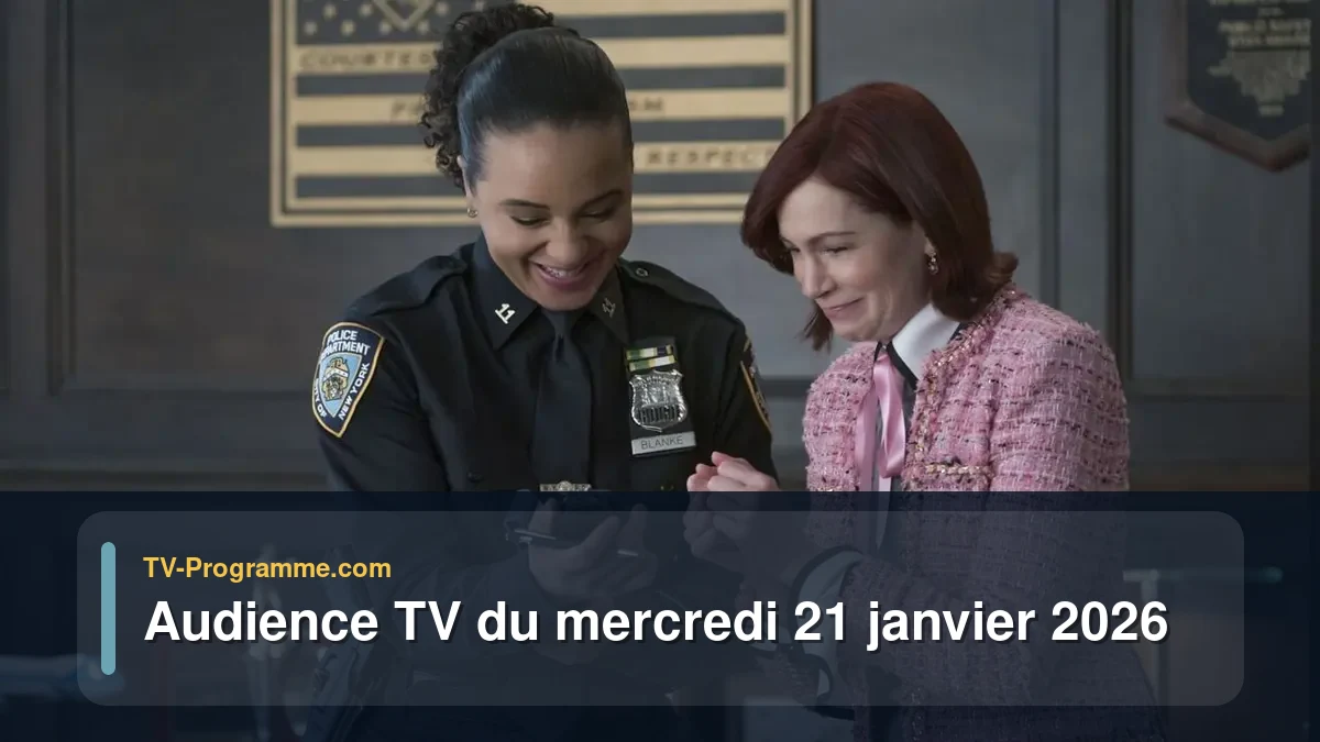 Audience TV du Mercredi 21 janvier 2026