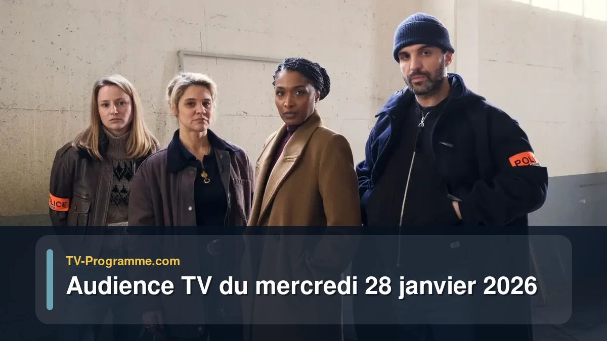 Audience TV du Mercredi 28 janvier 2026
